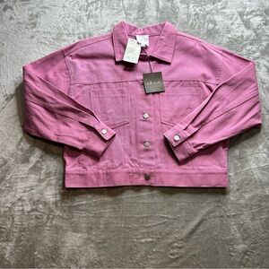 LELIS Pink Cropped Jacket NWT